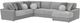 Jackson Furniture Canyon 4-Piece Gray/Platinum/Zinc Right-Arm Facing Sectional-0