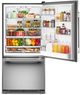 KitchenAid® 33" 22 Cu. Ft PrintShield® Stainless Steel Bottom Freezer Refrigerator with Right Door Swing-1