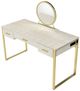ACME Furniture Myles Antique White Vanity Set with Champagne Base-2