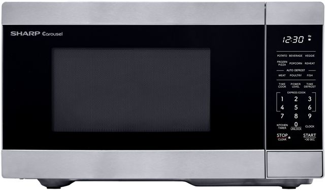 Sharp® 0.7 Cu. Ft. 700W Stainless Steel Countertop Microwave-0