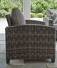 Signature Design by Ashley® Oasis Court 4-Piece Gray Aluminum/Fabric/Resin Outdoor Conversation Set-4