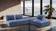 Furniture of America® Stavanger Blue L-Sectional-1