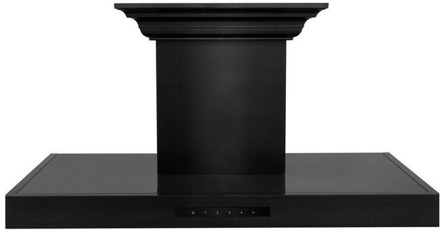 ZLINE 36" Black Stainless Steel Wall Mounted Range Hood with CrownSound® Bluetooth Speakers-0