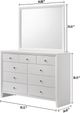 Crown Mark Evan White Dresser-2