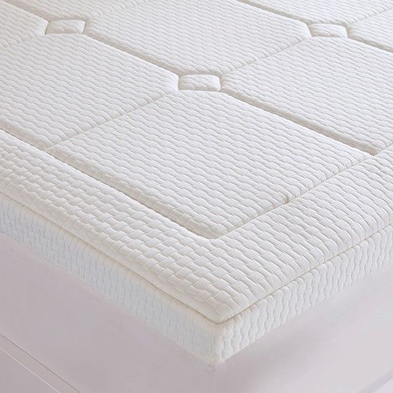 Olliix by Sleep Philosophy White Full Deluxe 3" Quilted Memory Foam Mattress Topper-4