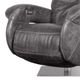 Fornirama 74 Black Power Swivel Recliner with Power Adjustable Headrest-1