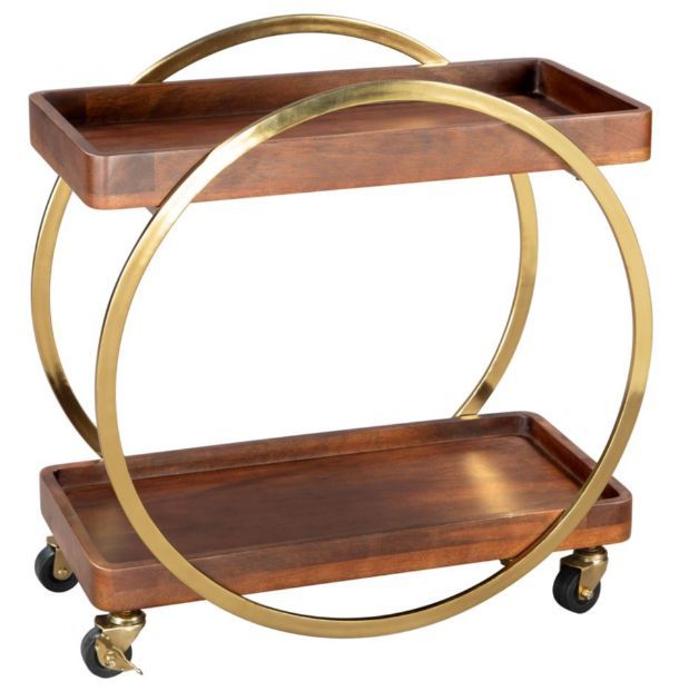 Zuo® Modern Arenas Brown Bar Cart-0