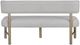 Bernards Pagosa Gray Upholstered Bench-3