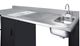 Summit® 72" Black/Stainless Steel Barrier-Free All-in-one Kitchenette -4