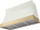 AGA Marquee 48" White Wall Mounted Range Hood  with Brushed Brass Trim-0