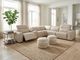Drew & Jonathan Home Ivory Leather 6pc Reclining Sectional-1