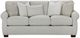 Fusion Furniture Hogan Cotton Gray 91" Sofa-0