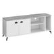 Monarch Specialties Inc. Grey/White Tv Stand-0