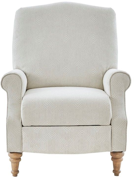 Olliix by Madison Park Ivory Athena Push Back Recliner-0