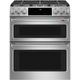 Café™ 30" Stainless Steel Slide In Double Oven Gas Range-0