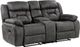 Homelegance® Madrona Hill Gray Manual Reclining Loveseat-0