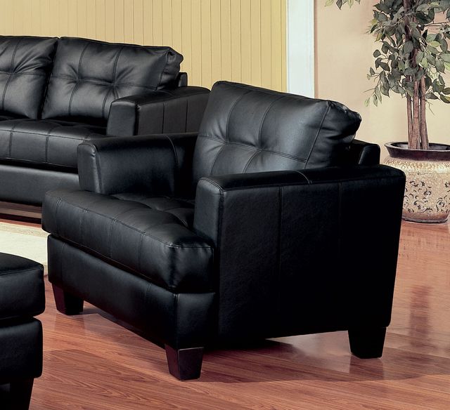 Coaster® Samuel 3-Piece Black Living Room Set-3