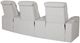 Palliser® Furniture Customizable Vivid 3-Piece Power Reclining Theater Seating with Power Headrest and Lumbar-5