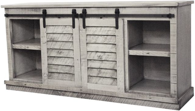 American Heartland Manufacturing Rustic Dela Verria Provincial Shutter TV Stand-1