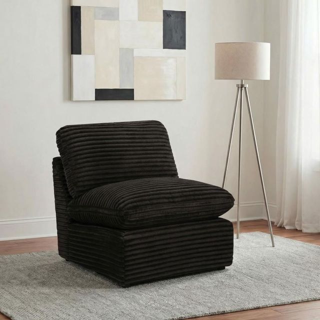 Coaster® Collins Chocolate Brown Modular Armless Chair-1