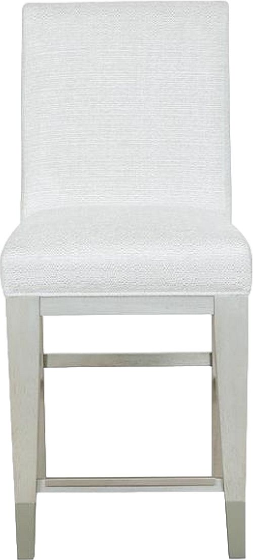 Magnussen Home® Lenox 2-Piece Acacia White/Sand Counter Chair Set with Upholstered Seat and Back-1