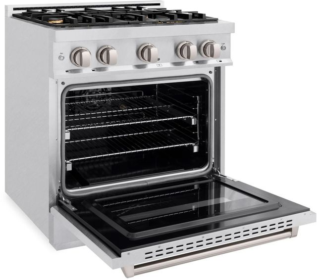 ZLINE Classic 30" Satin Stainless Steel Pro Style Dual Fuel Range-2