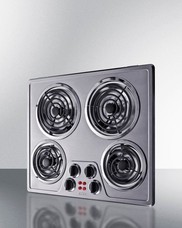 Summit® 24" Stainless Steel Electric Cooktop-2