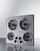 Summit® 24" Stainless Steel Electric Cooktop-2