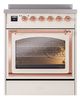Ilve® Nostalgie II Noblesse 30'' Antique White Pro Style Induction Range with Copper Trim-1