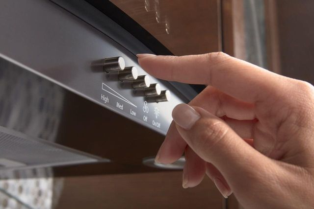 Amana® 30" Black Stainless Wall Mount Range Hood-5