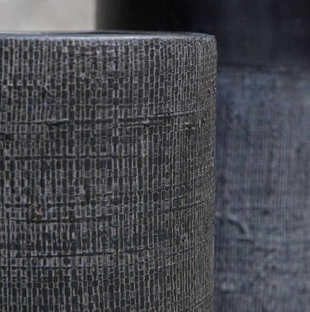 Uttermost® Woven Shadow 2-Piece Matte Black Vase Set-2