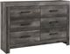Signature Design by Ashley® Wynnlow 2-Piece Gray Queen Crossbuck Panel Bed Set-5