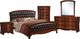 Elements International Jenny Dark Wood Nightstand-1