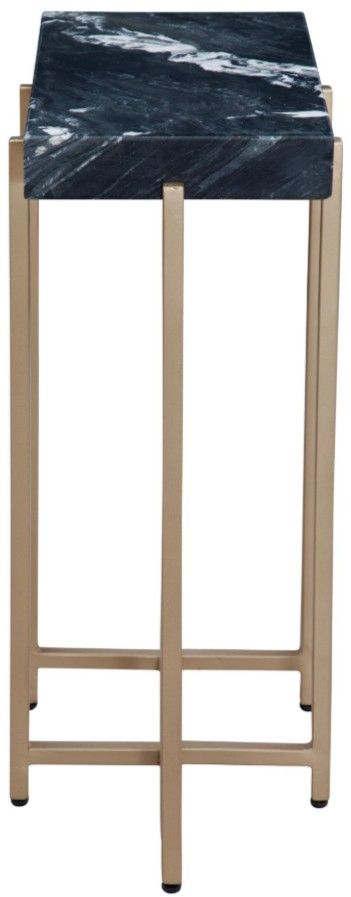 Martin Svensson View Point Black End Table with Gold Base-2