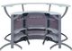 Coaster® Dallas 3-Piece Smoked/Silver Bar Unit-1