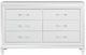 Homelegance® Tasmin 4-Piece White Metallic Queen Platform Bed Set-3