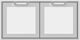 Hestan® AGSD Series 42" Froth Outdoor Double Storage Doors-0