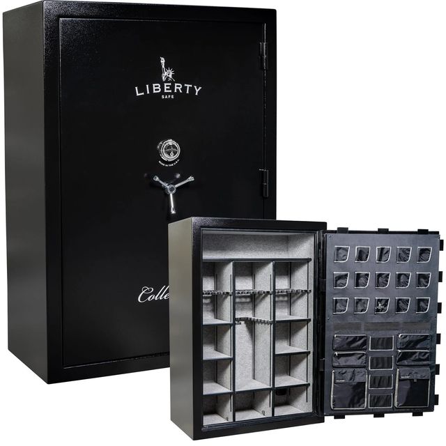 Liberty Safe Collector Series Black Textured 72 Gun Safe-0