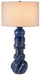 Currey & Company Undersea Dark Blue Table Lamp-1