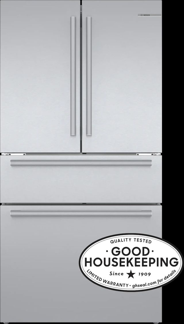 Bosch® 800 Series 36" 20.5 Cu. Ft. Stainless Steel Counter Depth French Door Refrigerator-1