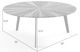 Armen Living Nina Gray Wide Coffee Table with Black Base-2