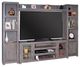 aspenhome® Contemporary Alder Smokey Gray 72" Entertainment Wall-2
