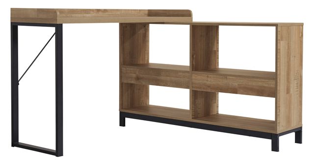 Signature Design by Ashley® Gerdanet 2-Piece Light Brown/Black Home Office Set-1