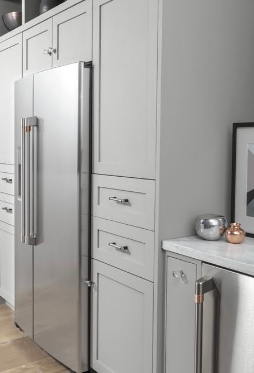 Café™ 36 in.  21.9 Cu. Ft. Stainless Steel Counter Depth Side by Side Refrigerator-9