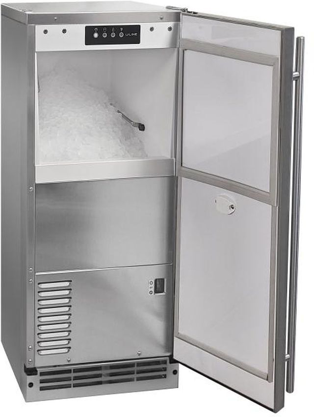U-Line® 15" 65 lb. Stainless Steel Ice Maker-1