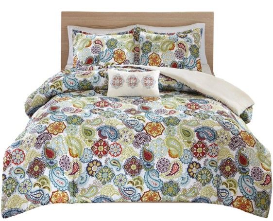 Olliix by Mi Zone Tamil Multi Full/Queen Comforter Set-0