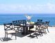 CabanaCoast® Customizable Lakeview Aluminum 72"x42" Outdoor Rectangular Dining Table-3