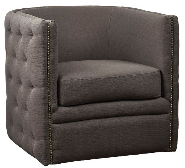 Olliix by Madison Park Capstone Taupe Swivel Chair-1