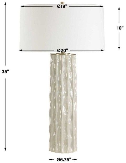 Uttermost® Parilli Taupe Gray Table Lamp-2