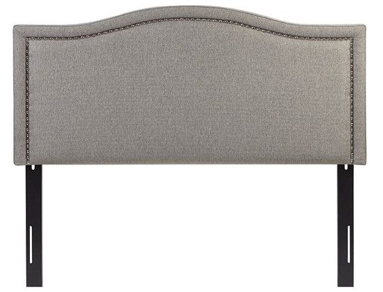 Olliix by Madison Park Nadine Grey Queen Upholstery Headboard-0